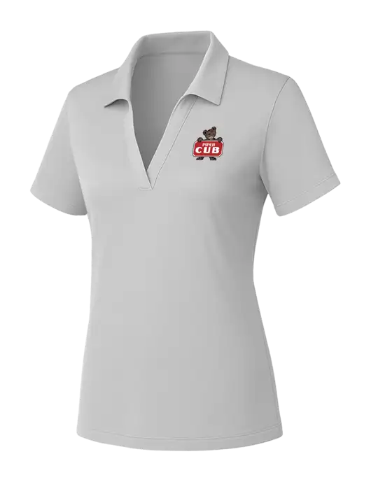 Womens Light Grey PosiCharge RacerMesh Polo w/Piper Cub Logo