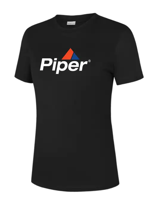  Womens Black PosiCharge Competitor Tee w/Piper Logo