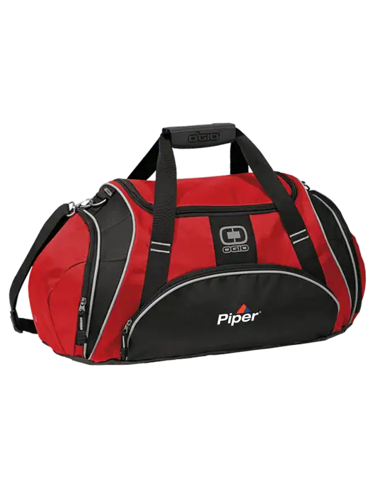 OGIO Red Crunch Duffel
 w/Piper Logo