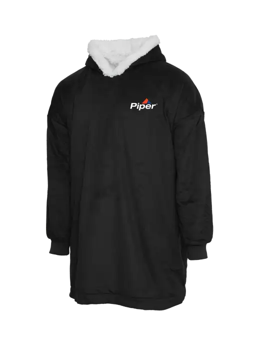 Wearable Lodge Black Blanket w/Piper Logo