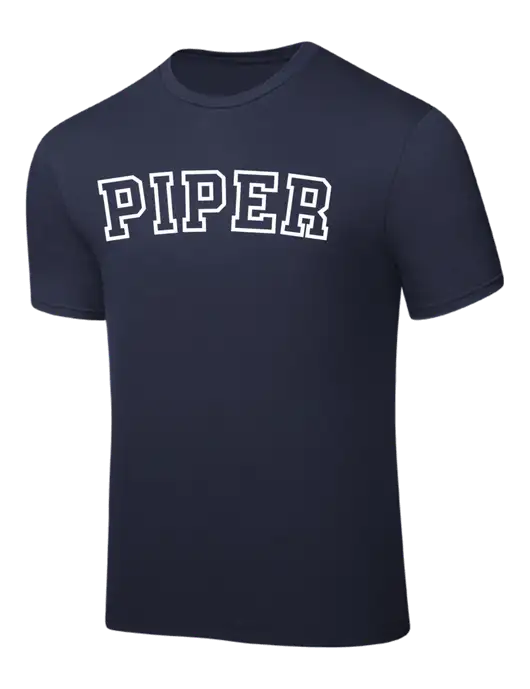 Navy PosiCharge Competitor Tee w/Piper Collegiate Logo