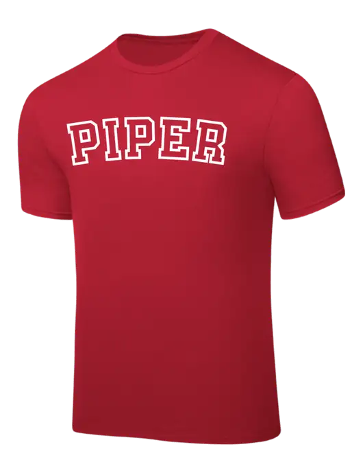 Red PosiCharge Competitor Tee w/Piper Collegiate Logo