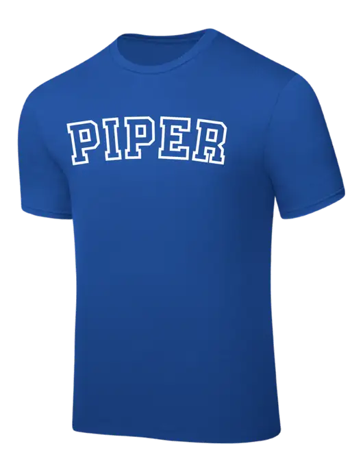 Royal PosiCharge Competitor Tee w/Piper Collegiate Logo
