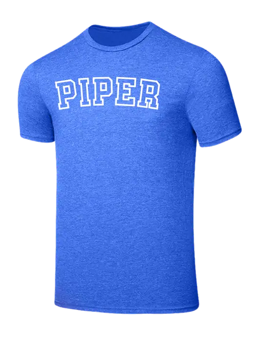 Seriously Soft Royal Frost T-Shirt w/Piper Collegiate Logo