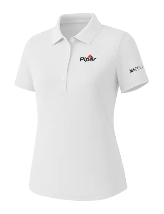 Callaway Womens Core Bright White Performance Polo w/M600/SLS Logo, Piper Logo