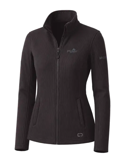 OGIO Blacktop Womens Grit Fleece Jacket w/M600/SLS Logo, Piper Logo