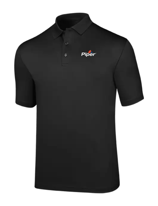Callaway Opti-Dri Black Chev Polo w/Piper Logo
