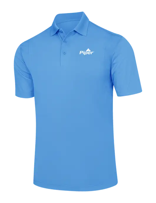 Carolina Blue Micropique Sport-Wick Polo w/Piper Logo