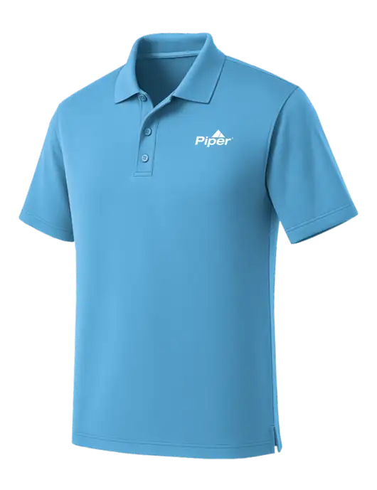 Carolina Blue Dry Zone UV Micro Mesh Polo w/Piper Logo