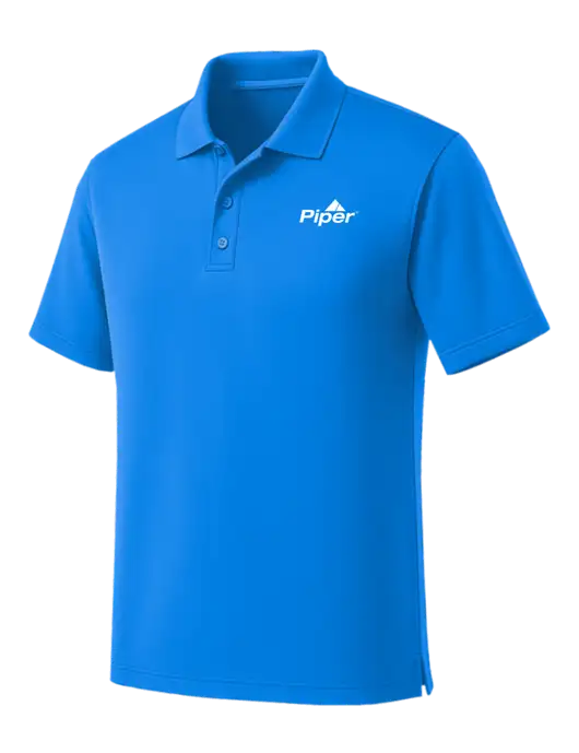 Light Royal Blue Dry Zone UV Micro Mesh Polo w/Piper Logo