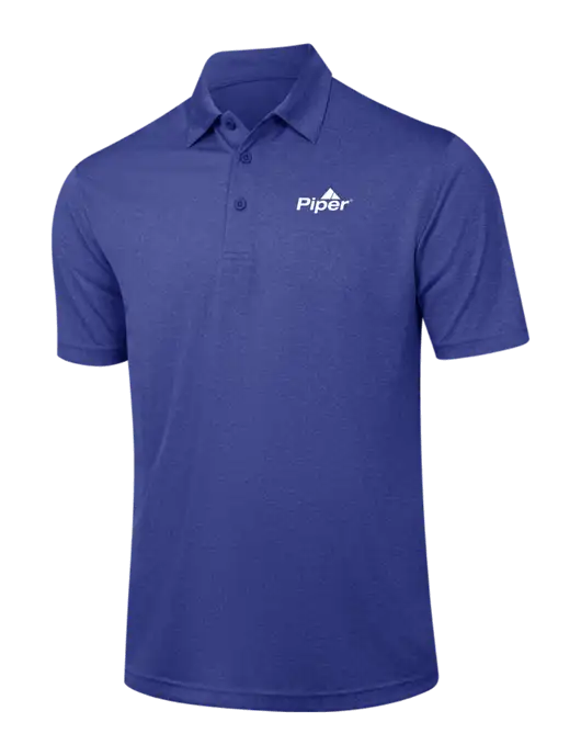 Dark Royal Heather Contender Polo w/Piper Logo