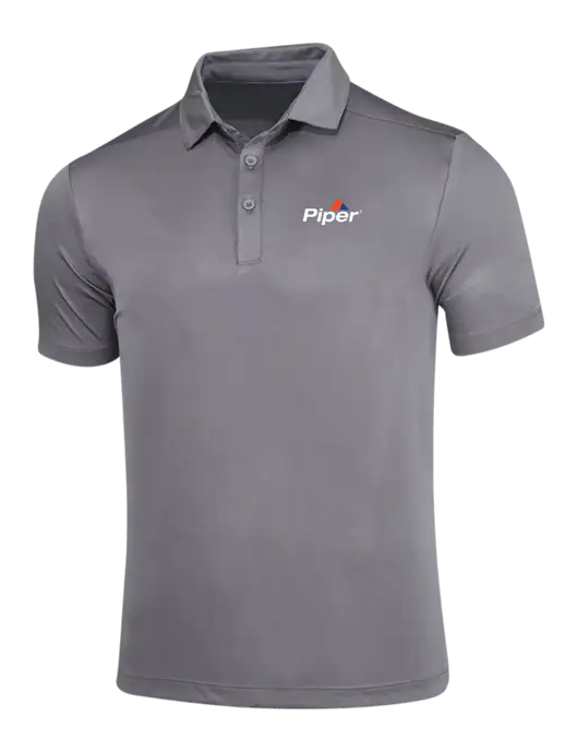 Dark Smoke Grey Posi-UV Pro Polo w/Piper Logo
