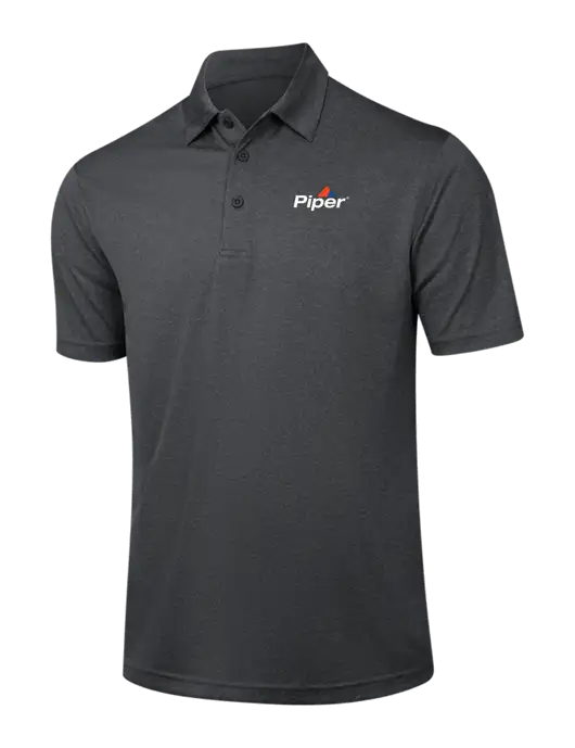 Dark Grey Heather Contender Polo w/Piper Logo