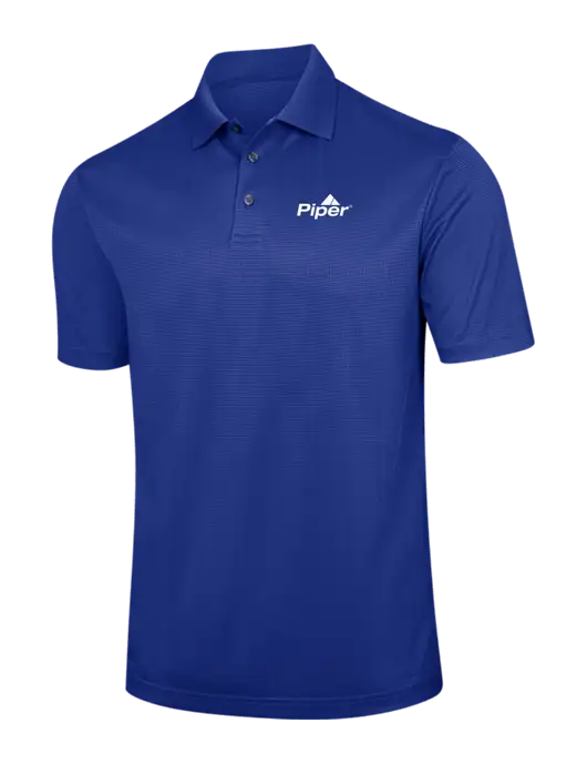 Dark Royal Blue Performance Fine Jacquard Polo w/Piper Logo