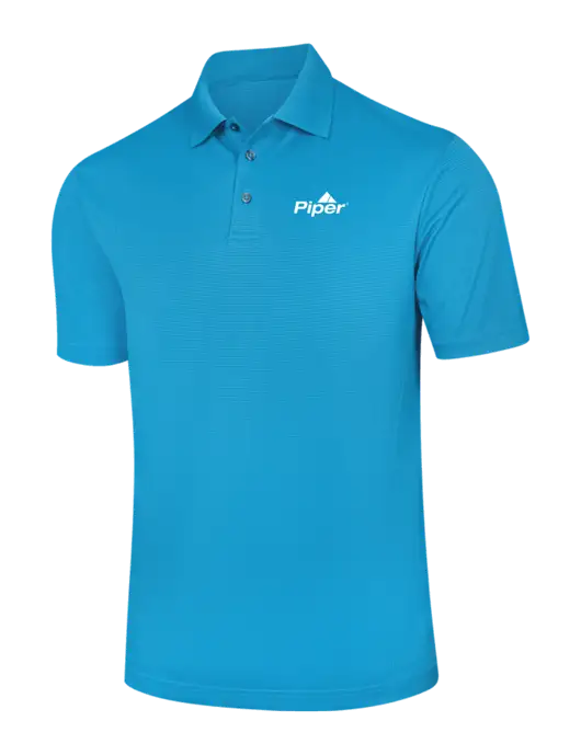 Carolina Blue Performance Fine Jacquard Polo w/Piper Logo