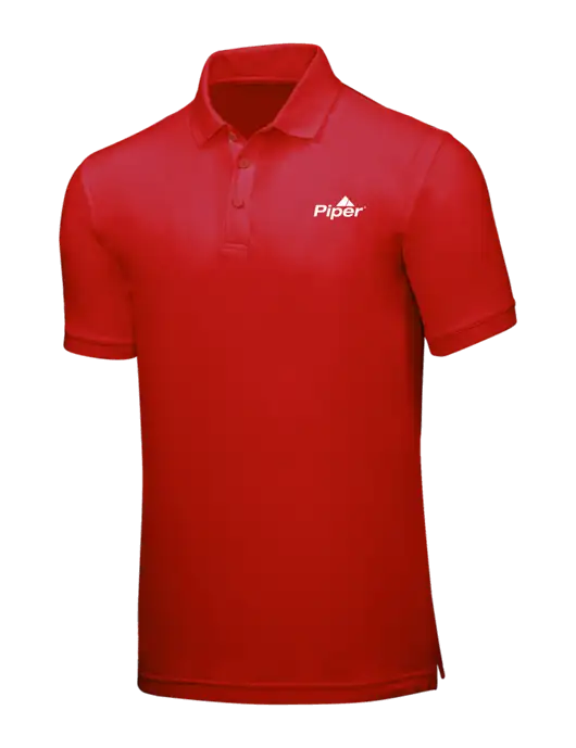 Red Core Classic Pique w/Piper Logo