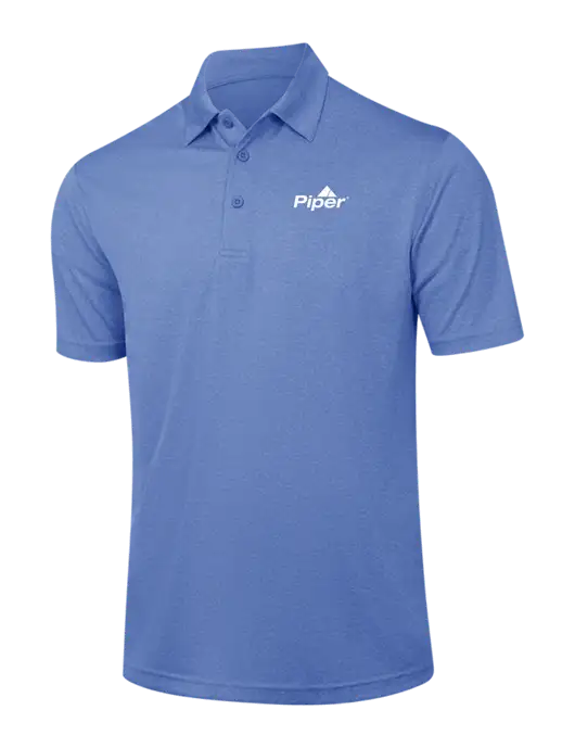 Royal Heather Contender Polo w/Piper Logo