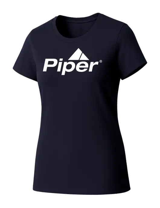 Womens Seriously Soft New Navy T-Shirt w/Piper Logo