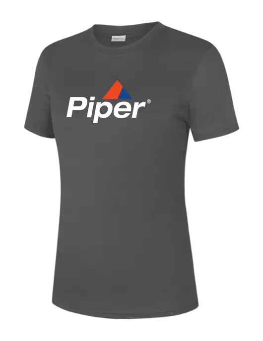  Womens Dark Grey PosiCharge Competitor Tee w/Piper Logo