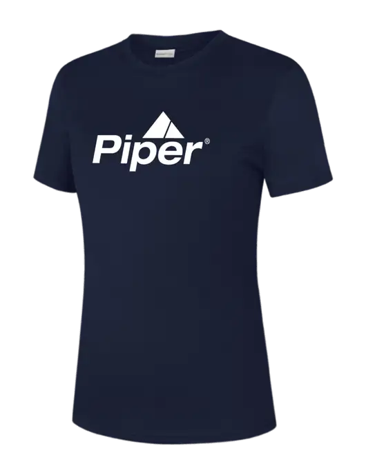 Womens Navy PosiCharge Competitor Tee w/Piper Logo