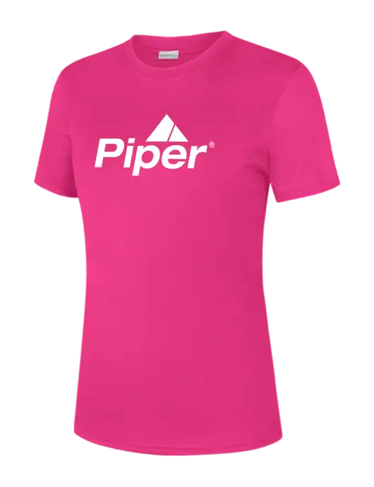   Womens Neon Pink PosiCharge Competitor Tee w/Piper Logo