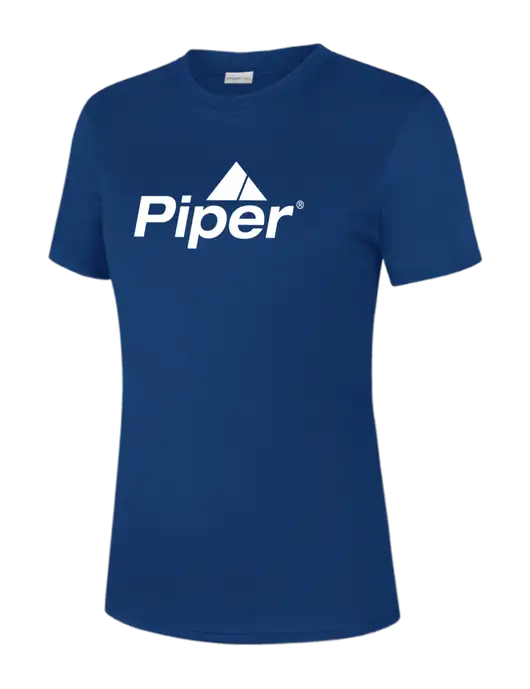 Womens Royal PosiCharge Competitor Tee w/Piper Logo