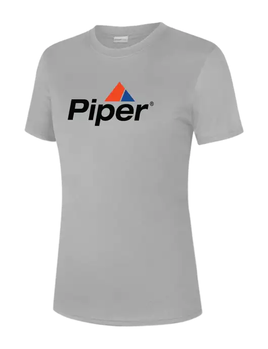  Womens Light Grey PosiCharge Competitor Tee w/Piper Logo