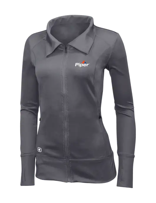OGIO Dark Grey Womens Endurance Fulcrum Full-Zip w/Piper Logo