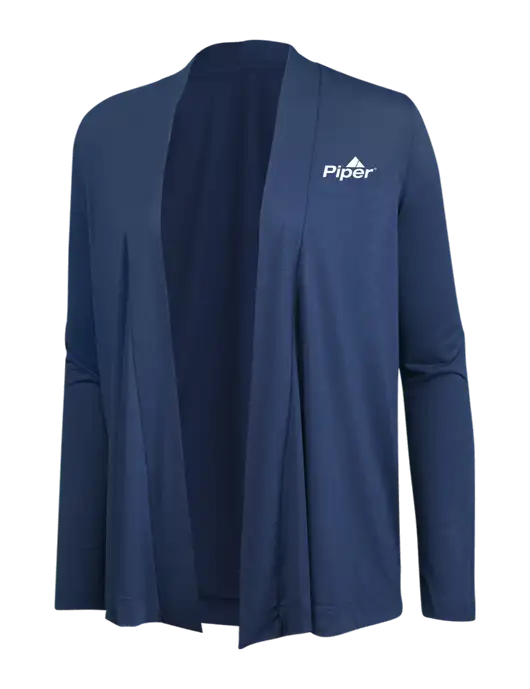 Dusty  Blue Womens Concept Cardigan w/Piper Logo