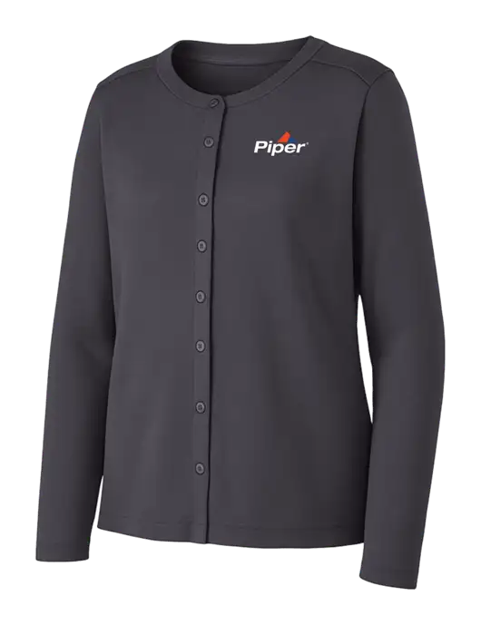 Grey Smoke Womens Concept Stretch Button-Front Cardigan Sweater w/Piper Logo