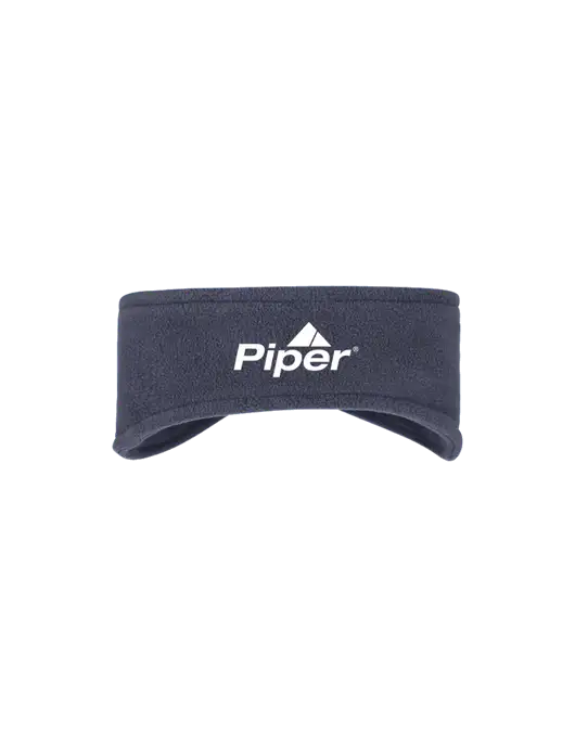 Navy Stretch Fleece Headband w/Piper Logo