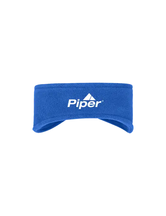 Royal Stretch Fleece Headband w/Piper Logo