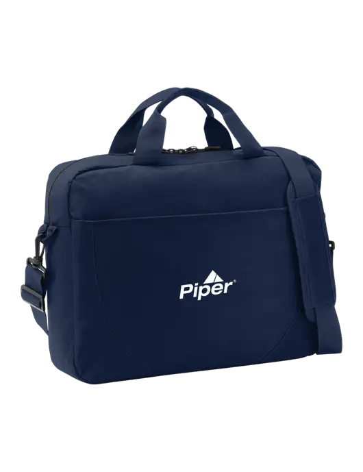 Access River Blue Navy Briefcase w/Piper Logo