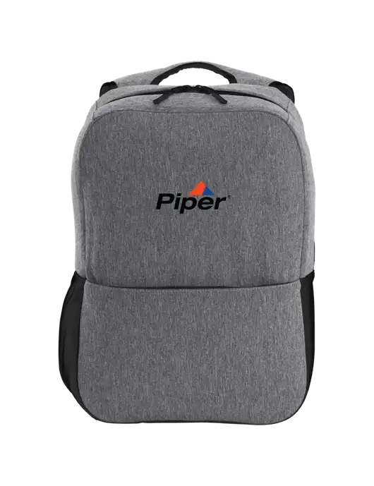 Access Square Laptop Graphite Heather/Black Backpack w/Piper Logo