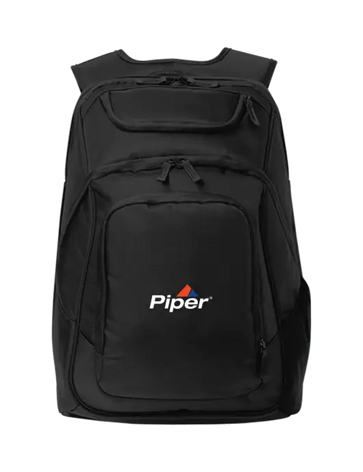 Executive Black Laptop Backpack w/Piper Logo