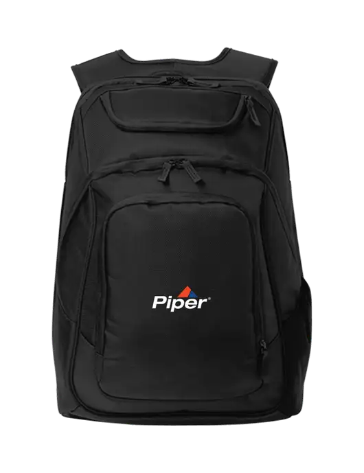 Executive Black Laptop Backpack w/Piper Logo