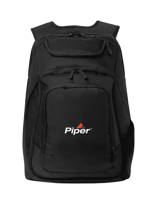 Executive Black Laptop Backpack w/Piper Logo