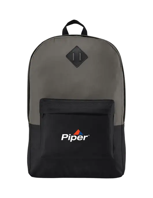 Retro Dark Charcoal/Black Backpack w/Piper Logo