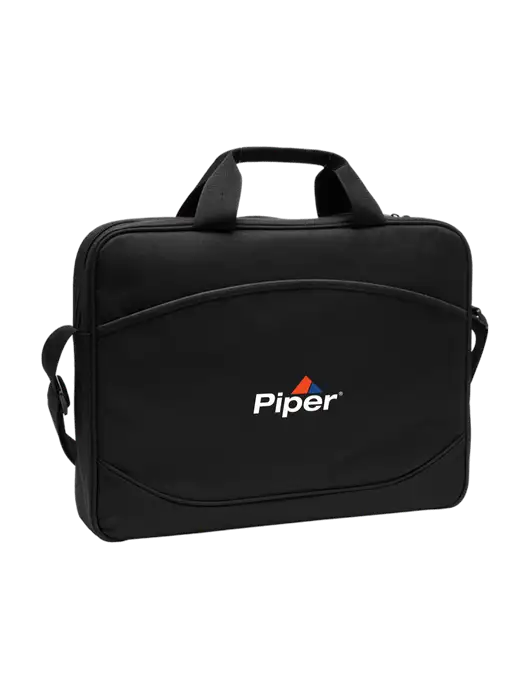 Slim & Lite Black Laptop Case w/Piper Logo