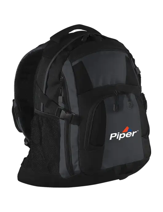 Urban Black/Grey/Black Laptop Backpack w/Piper Logo