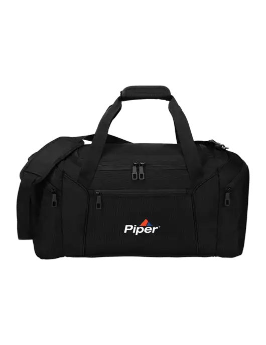 Slim & Lite Black Duffel    w/Piper Logo