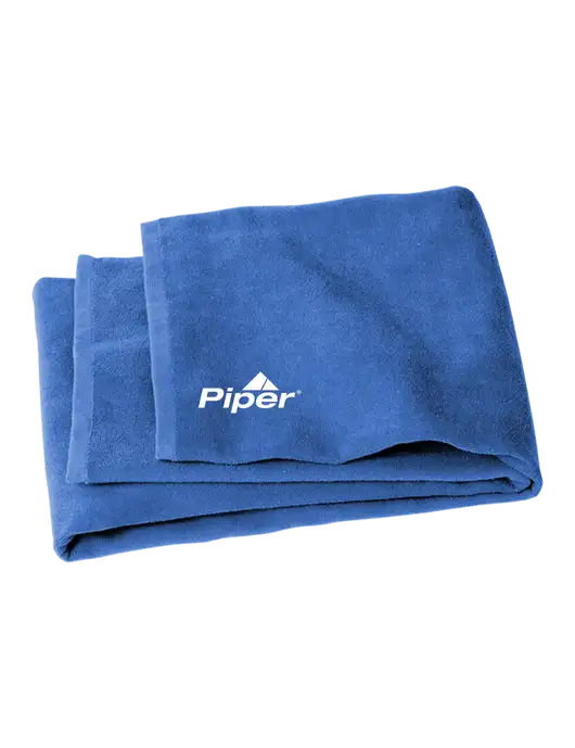 Royal Beach Towel w/Piper Logo