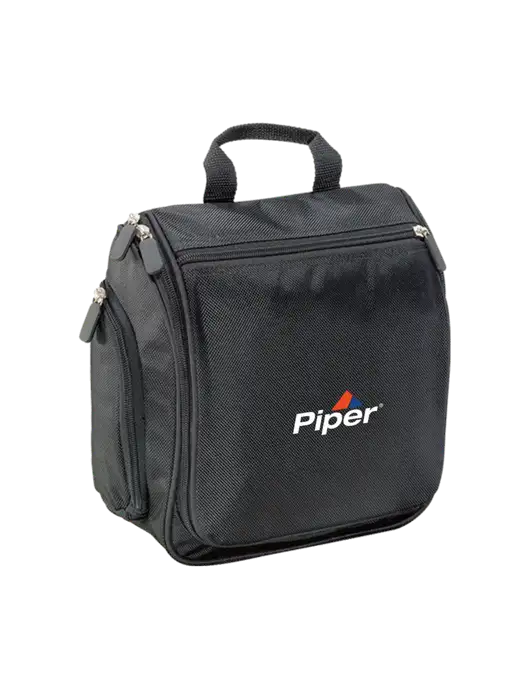 Hanging Black Toiletry Kit w/Piper Logo