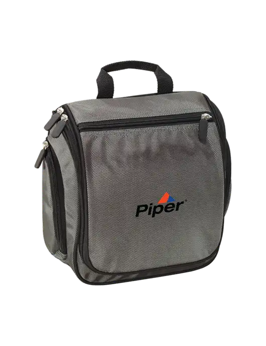 Hanging Deep Smoke Toiletry Kit  w/Piper Logo