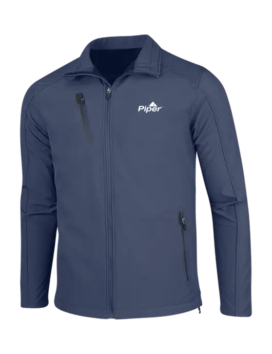 Navy Welded Softshell Jacket w/Piper Logo
