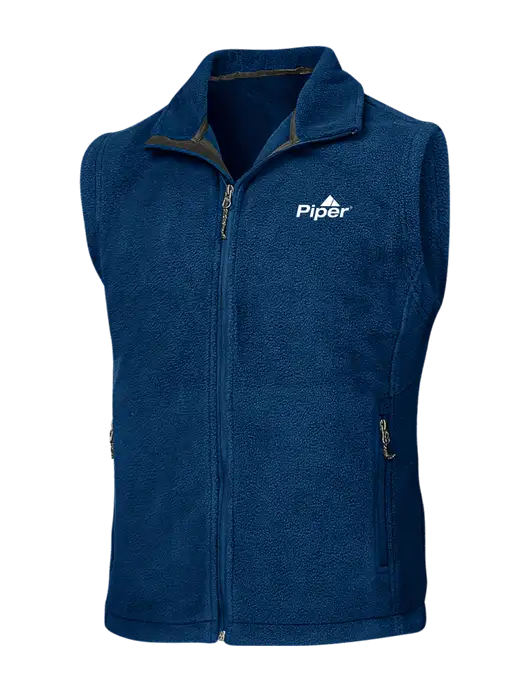 Navy Fleece Vest w/Piper Logo
