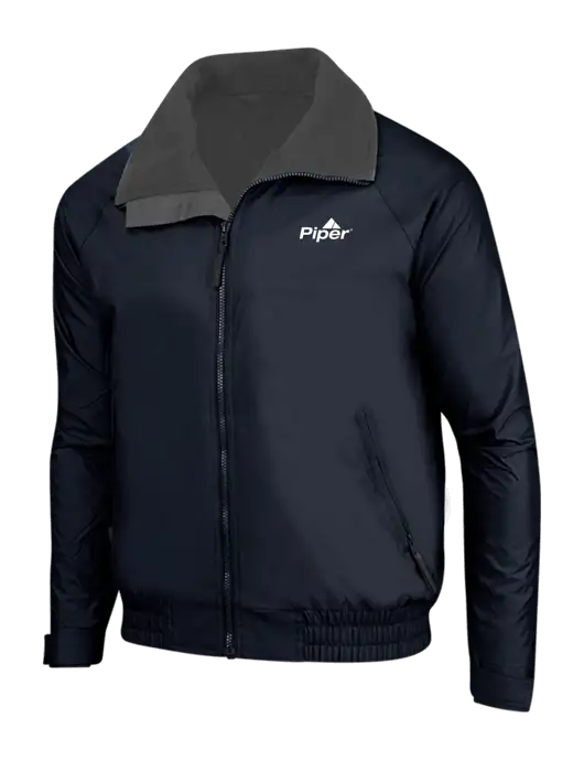 True Navy/Grey Heather Classic Competitor Jacket w/Piper Logo