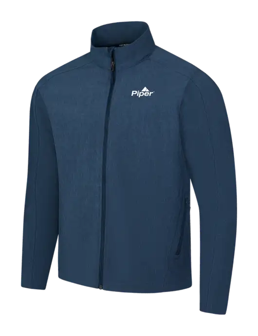 Navy Heather Core Soft Shell Jacket w/Piper Logo