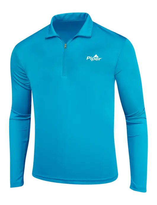 Sapphire Blue PosiCharge Competitor 1/4 Zip Pullover w/Piper Logo
