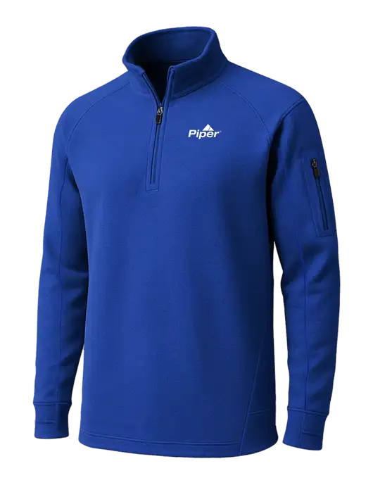 True Royal Tech Fleece 1/4 Zip Pullover w/Piper Logo
